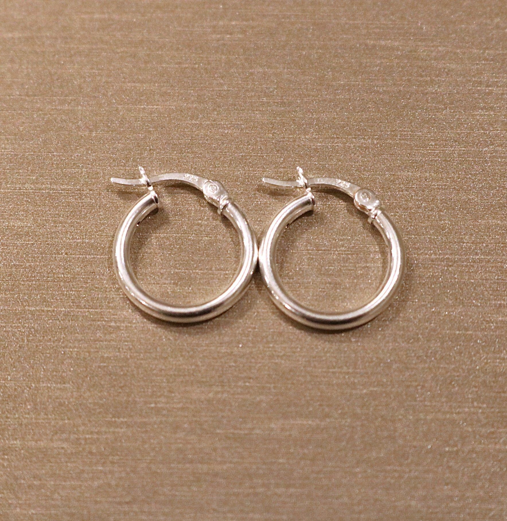 Silver Fashion Hoops